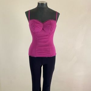 Vintage Marciano Built-In Bra Stretch Cami Bustier Top